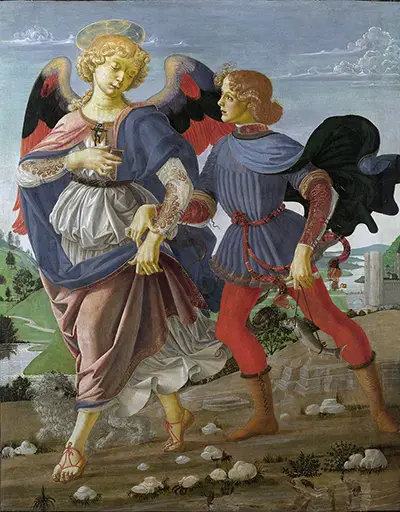 Tobias and the Angel Andrea del Verrocchio